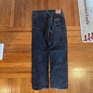Levi’s 505 y2k black‎ faded jeans